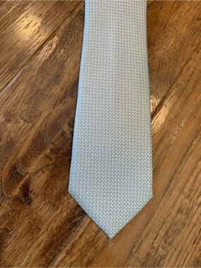 Bellagio Light Grey Textured Men's Tie - Made in Italy